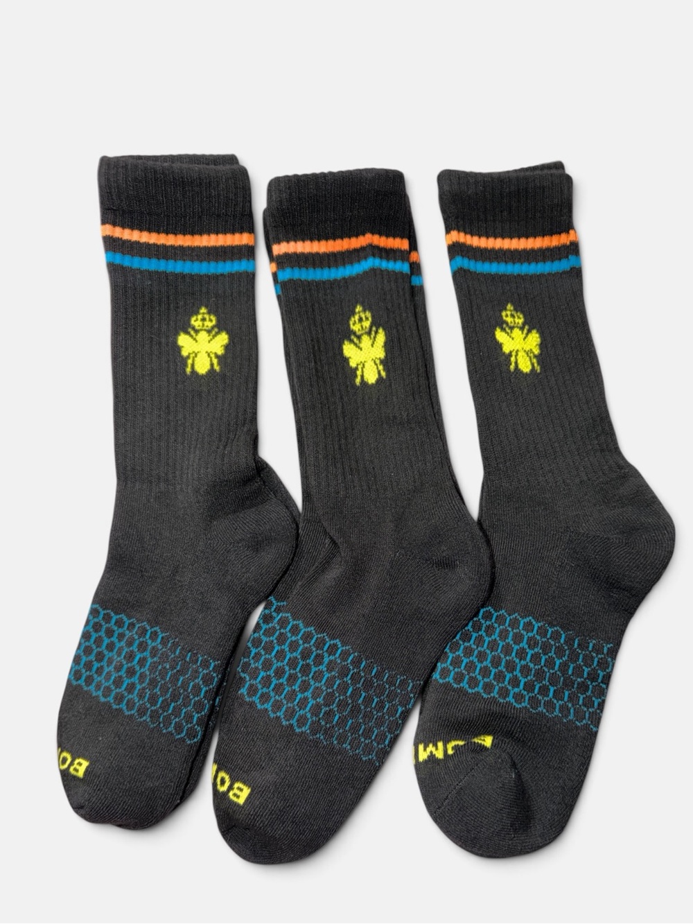 New Bombas Men's Originals Calf Socks Black trio